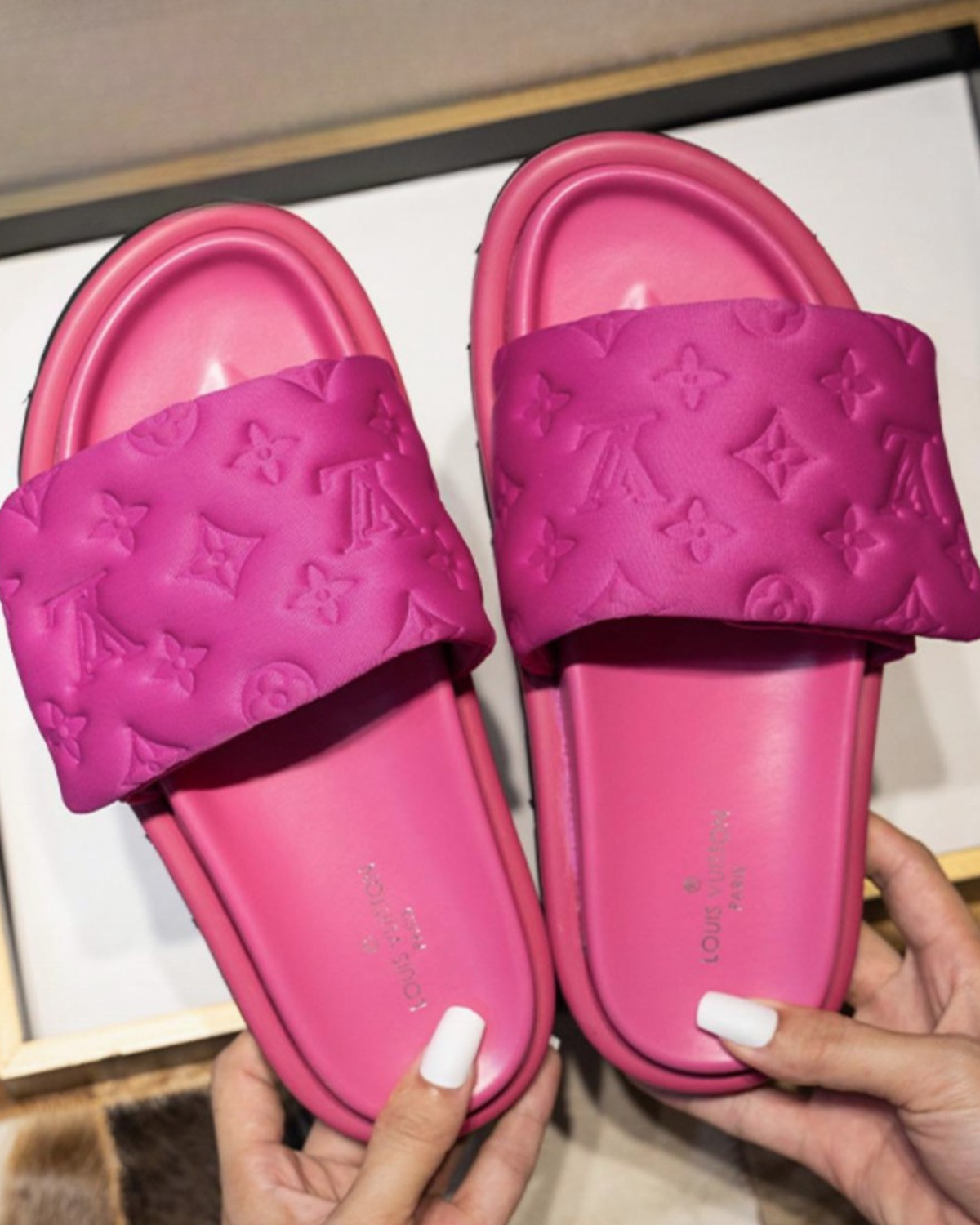 LV Feminine Designer Slides