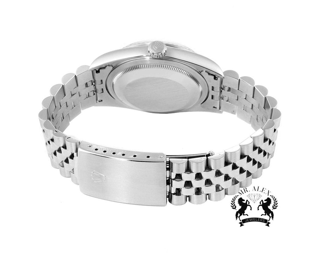 Rolex Date-Just 36mm Jubilee SS - Silver Gem Dial