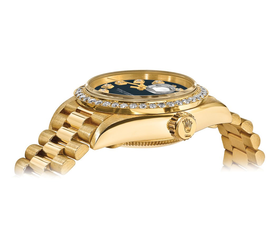 Rolex Datejust 26mm President Blue Gem Dial - Diamond Bezel