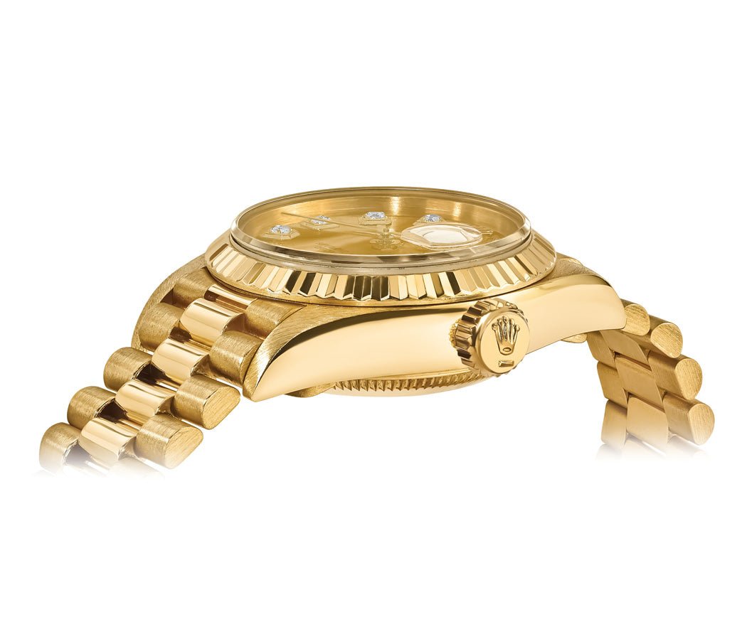 Rolex Datejust 26mm President - Champage Gem Dial