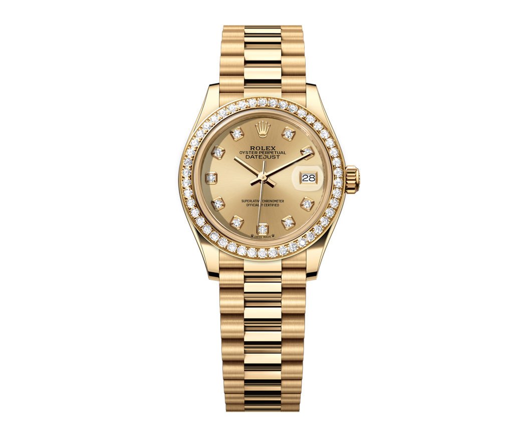 Rolex Datejust 26mm President Champage Gem Dial - Diamond Bezel