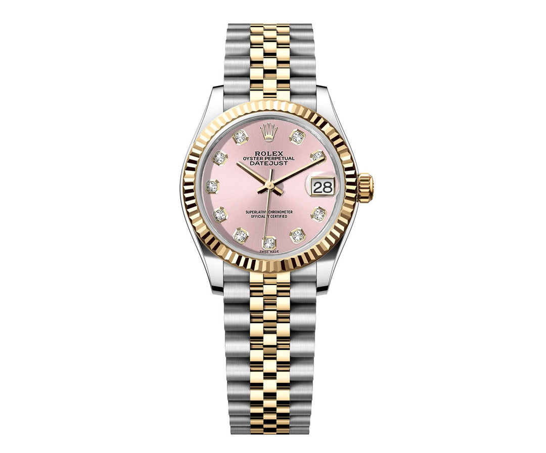 Rolex DateJust 31mm Jubilee 2 Tone-Pink Gem Dial