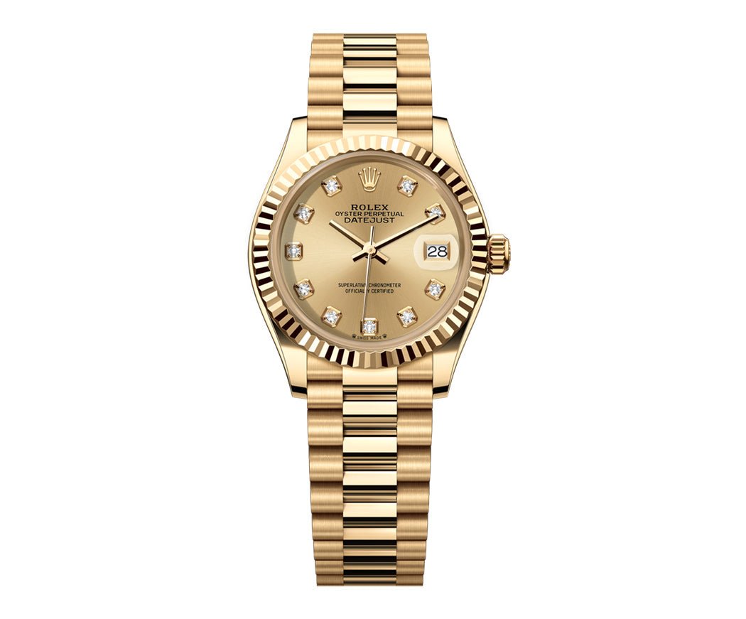 Rolex Datejust 31mm President - Champage Gem Dial