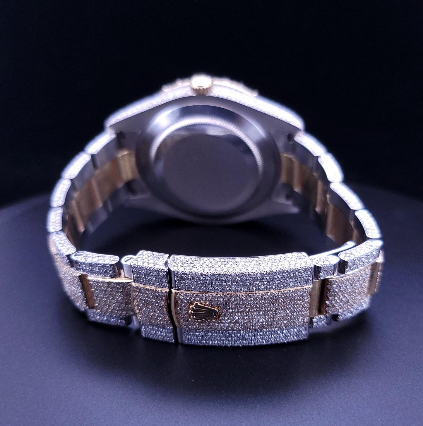 Rolex Datejust 41 mm Diamond Iced Out 25 Carats Arabic two tone Watch