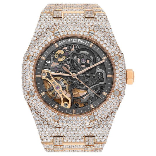 Audemars Piguet Royal Oak 15407OR.OO.1220OR.01 Double Balance Wheel Iced Out