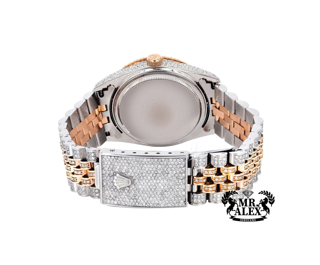 Rolex 36mm Datejust Full Diamonds - Roman Number Dial 11.0ct