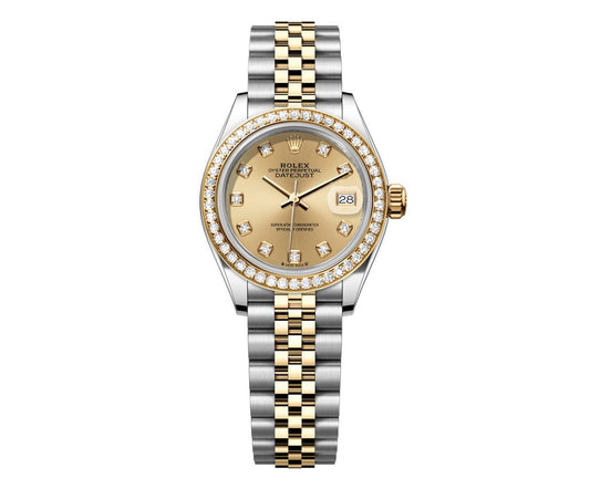 Rolex DateJust 26mm Champagne Gem Dial-Diamond Bezel 1.50ct