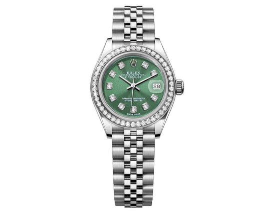 Rolex DateJust 26mm Green Dial-Diamond Bezel 1.50ct