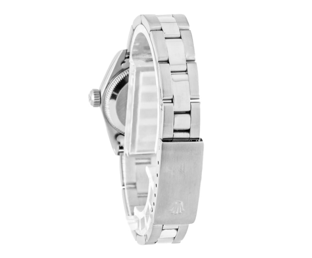 Rolex DateJust 26mm Oyster Black Dial-Diamond Bezel 1.50ct