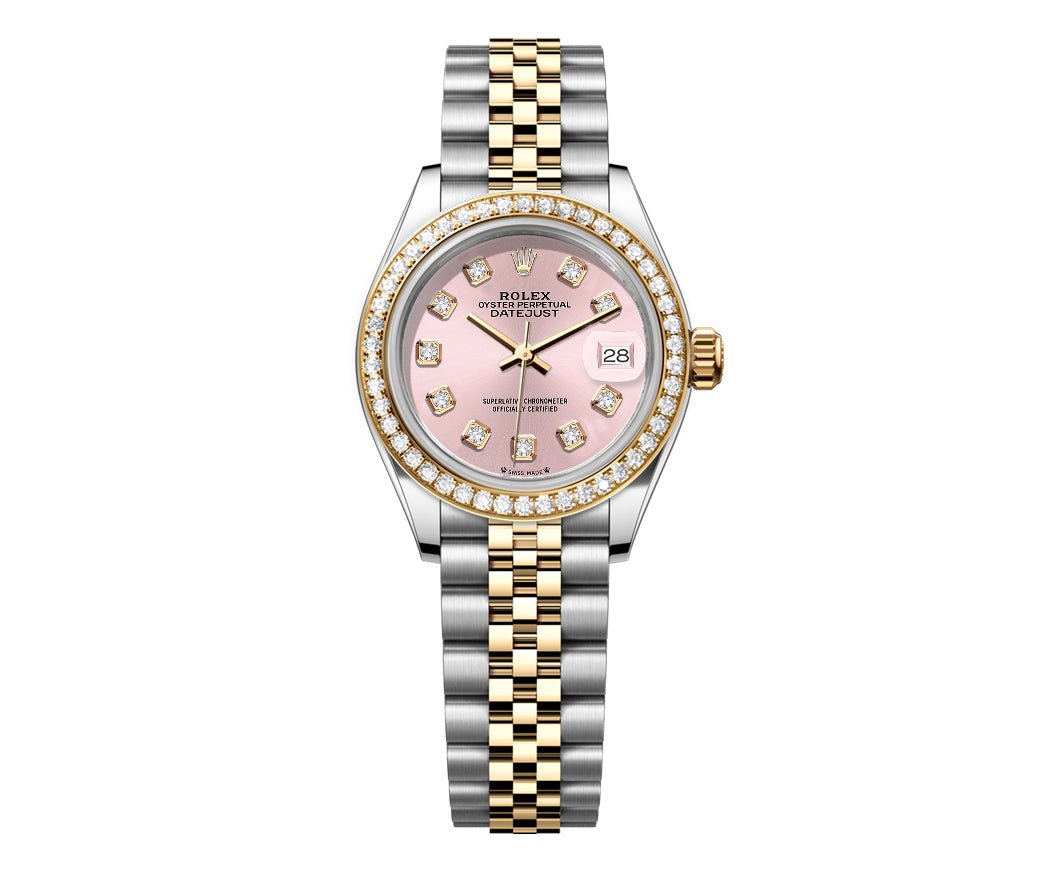 Rolex DateJust 26mm Pink Gem Dial-Diamond Bezel 1.50ct