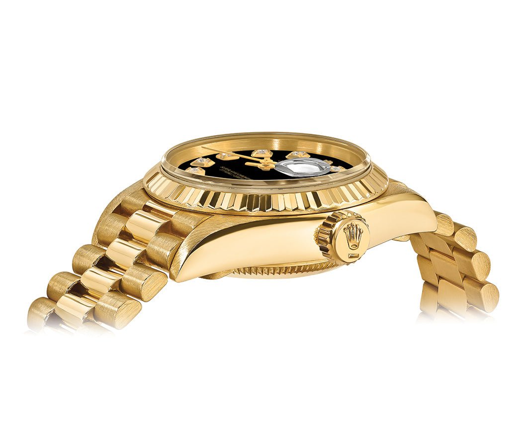 Rolex Datejust 26mm President - Black Gem Dial