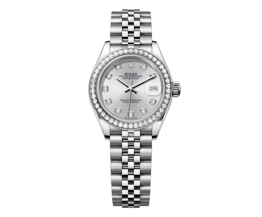 Rolex DateJust 26mm Silver Dial-Diamond Bezel 1.50ct