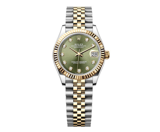 Rolex DateJust 31mm Jubilee 2 Tone-Green Gem Dial