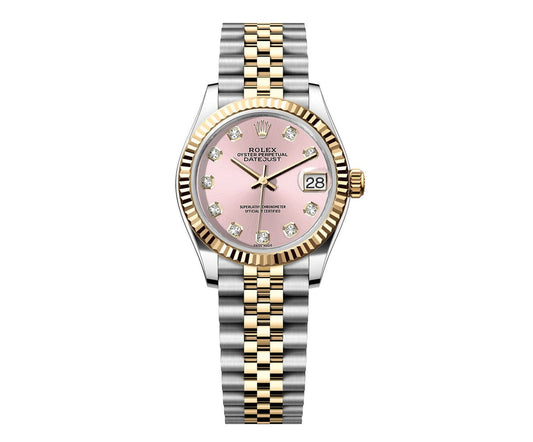 Rolex DateJust 31mm Jubilee 2 Tone-Pink Gem Dial