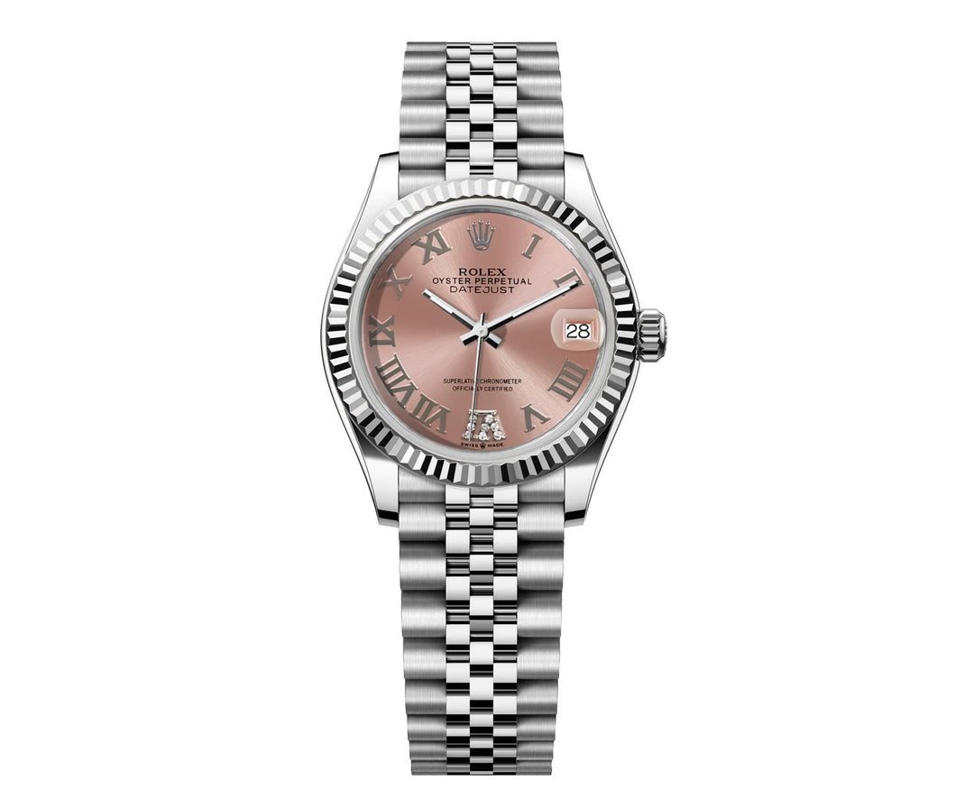 Rolex DateJust 31mm Jubilee - Pink Roman Diamond Dial 68273