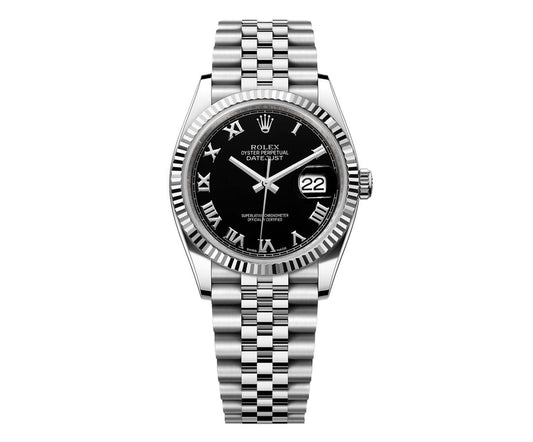 Rolex DateJust 36mm Jubilee - Black Roman Dial 16014