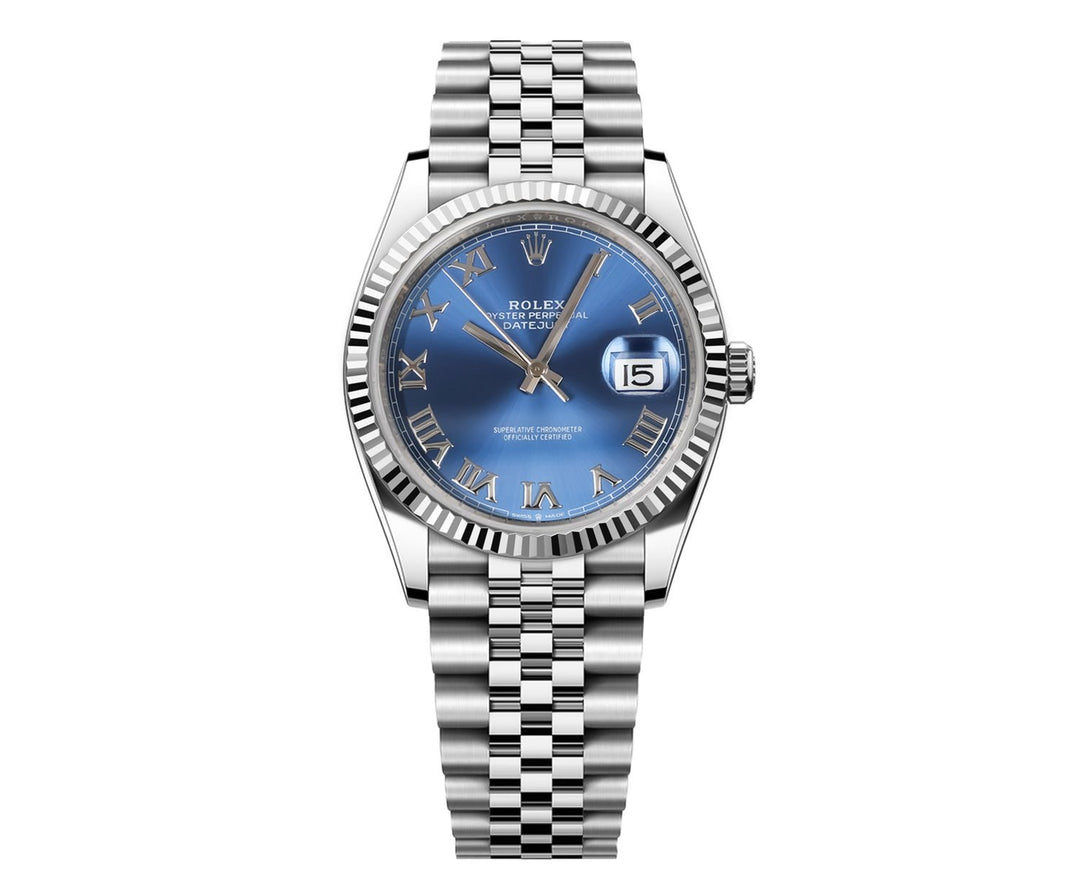Rolex DateJust 36mm Jubilee - Blue Roman Dial 16014