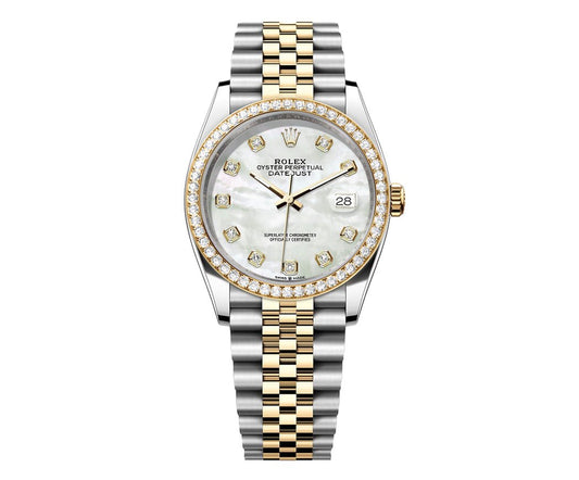 Rolex DateJust 36mm Pearl Gem Dial-Diamond Bezel 1.50ct