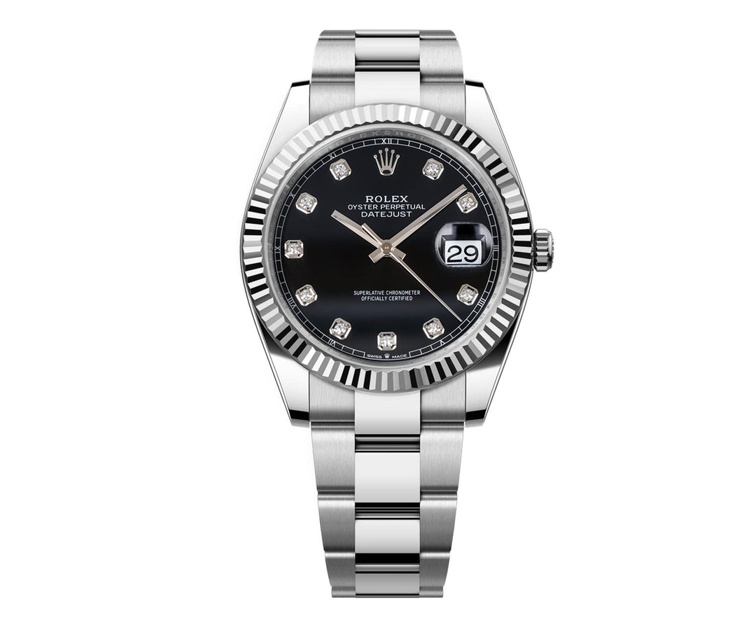 Rolex DateJust 41mm Black Diamond Dial - Oyster Bracelet 126334