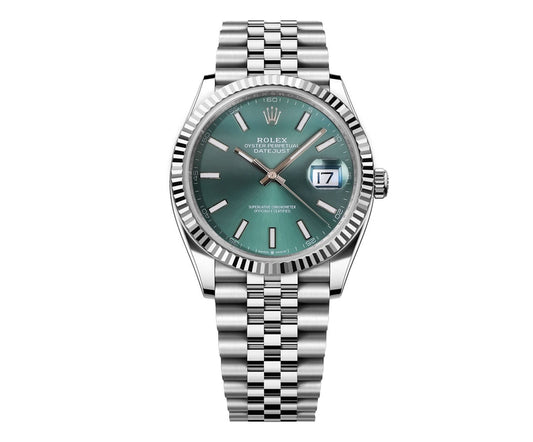 Rolex DateJust 41mm Mint Green Index Dial - Jubilee Bracelet 126334