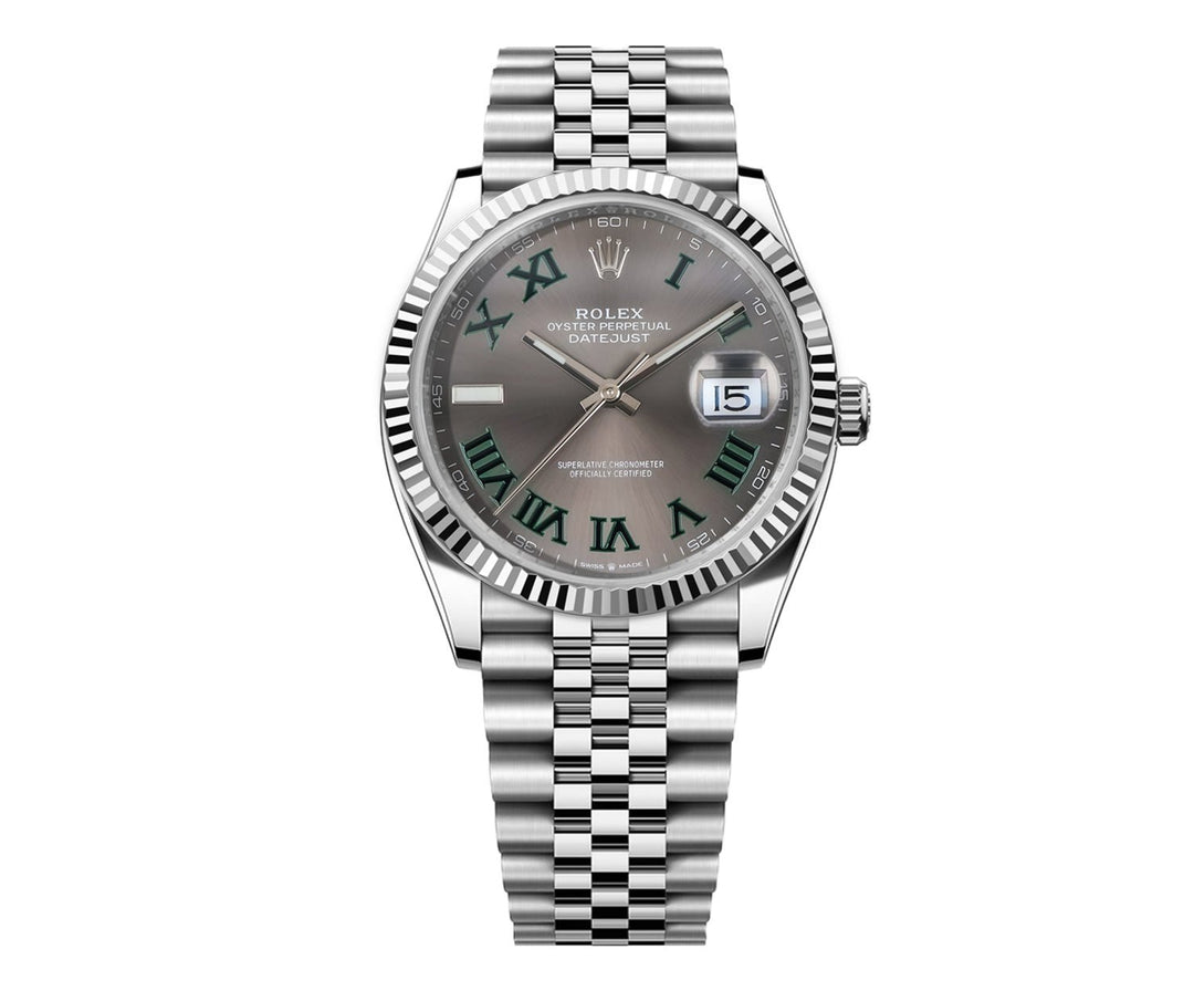 Rolex DateJust 41mm Slate Green Roman Dial - Jubilee Bracelet 126334