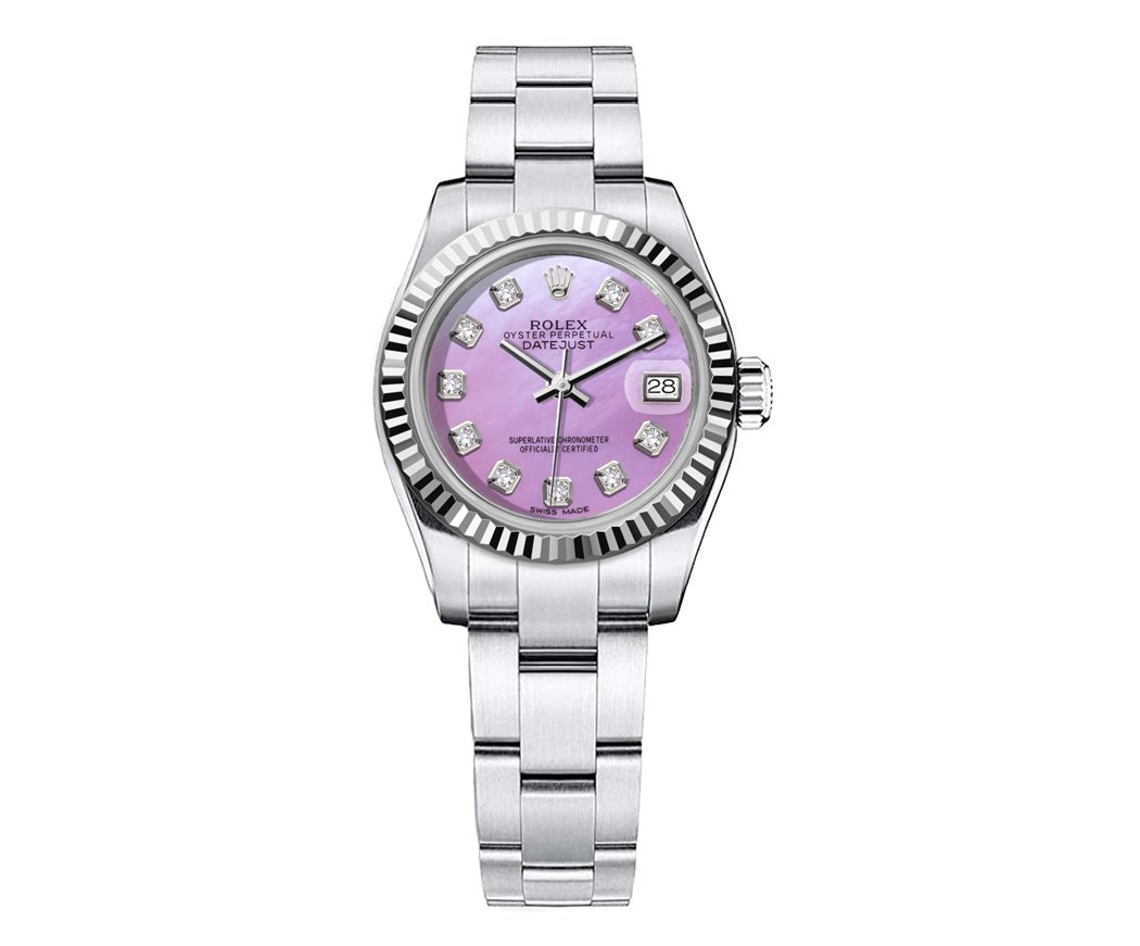 Rolex Datejust Oyster Stainless steel 26mm - Purple Dial