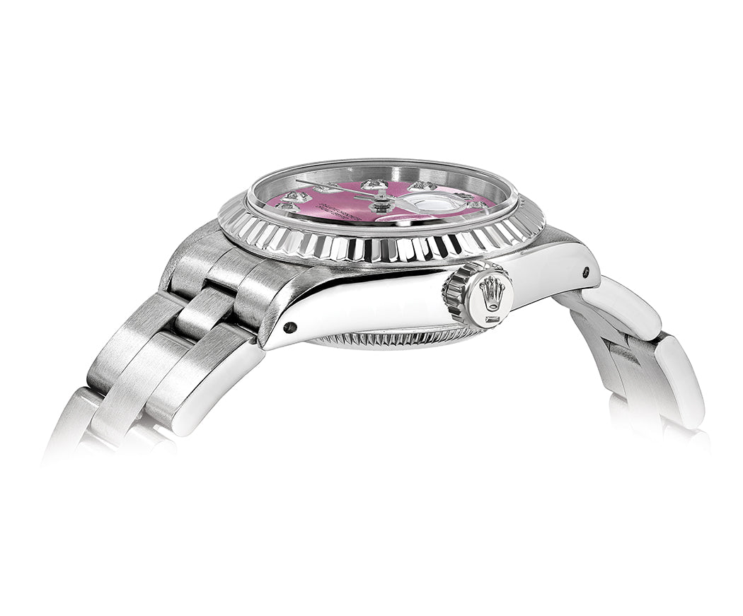 Rolex Datejust Oyster Stainless steel 26mm - Purple Dial