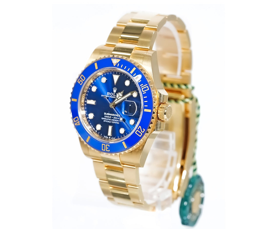 Rolex Submariner Blue Dial Yellow Gold 41mm 126618LB